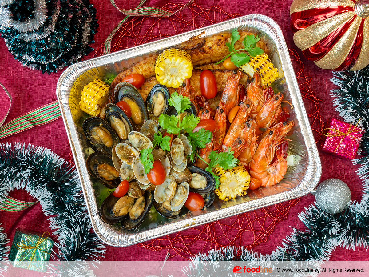 Ocean Harvest Platter with Seasonal Seafood & Corn