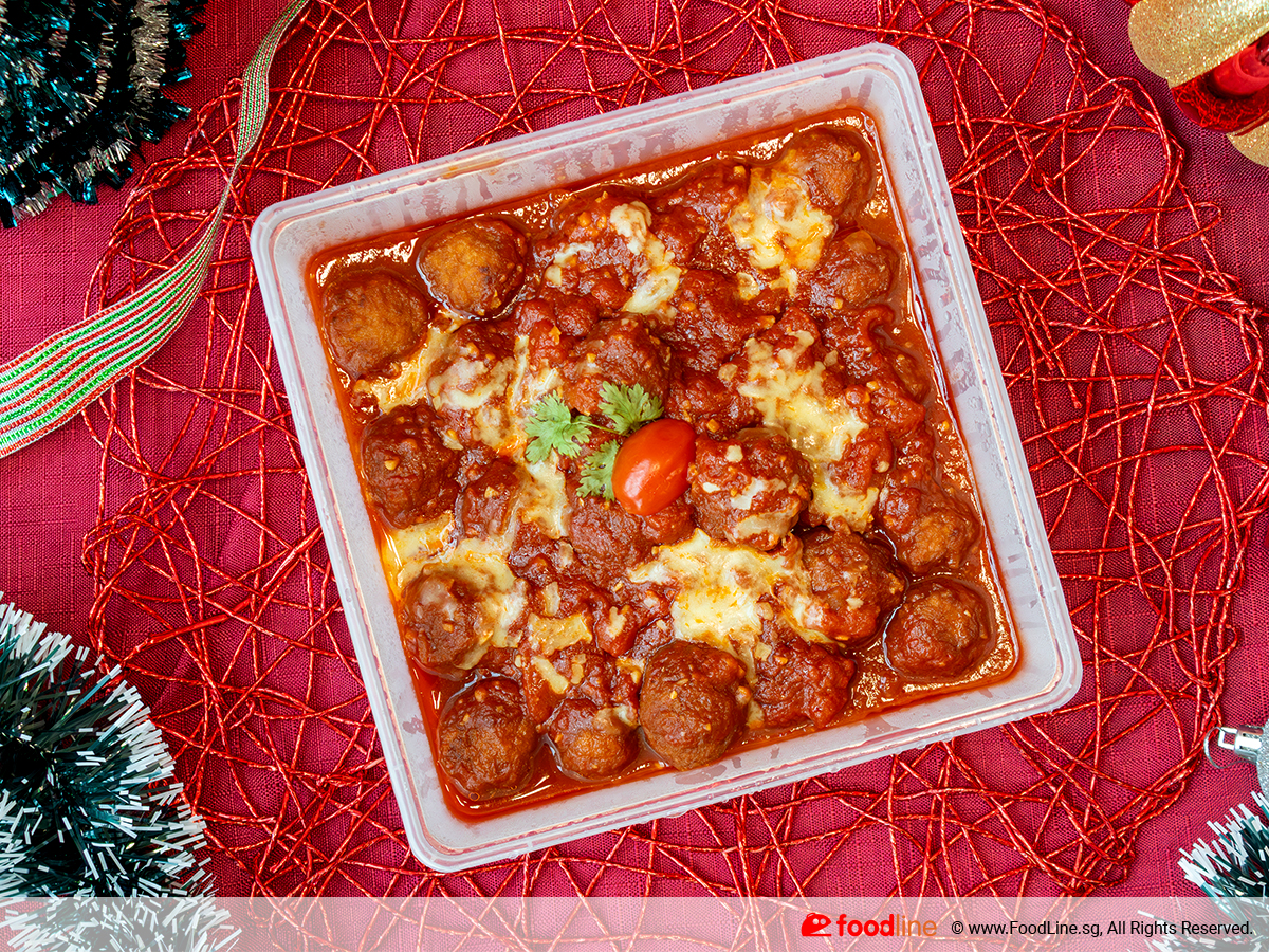 Crispy Chicken Meatballs with Parmesan Cheese Center