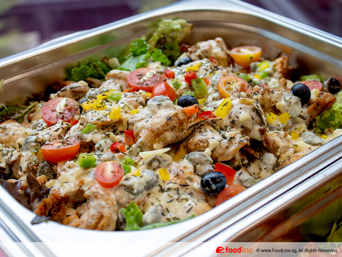 Slow-Cooked Chicken Piccata (Succulent Chicken Braised with Olives, Fresh Herbs and a Tangy Piccata Sauce)