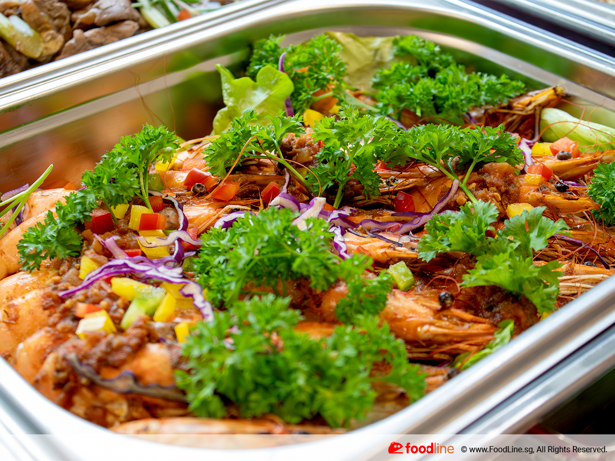Pan-Seared Tiger Prawns with Shell-on with Chermoula Butter