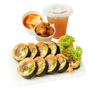 See photos for Low-carb Kimbap Set ⽆⽶紫菜包饭套餐