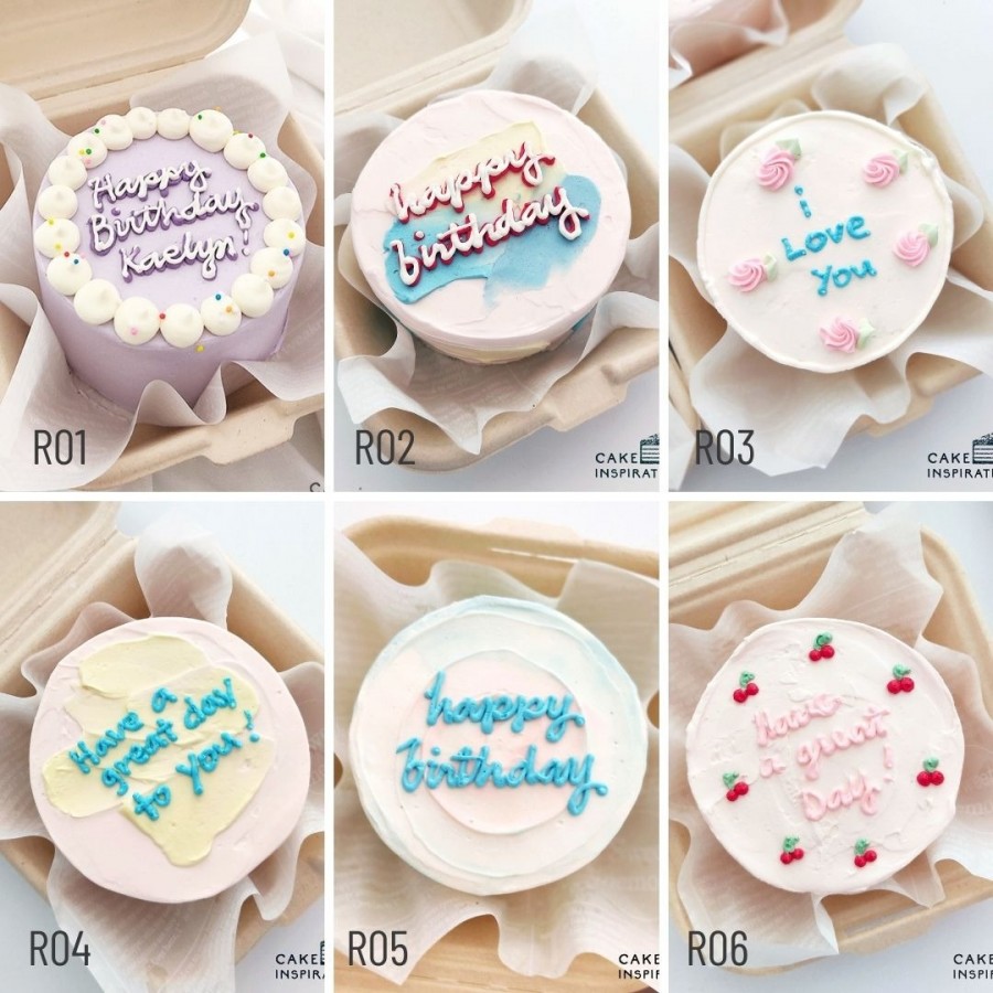 Korean Round Bento Cakes at 25.00 per Cake CAKEINSPIRATION