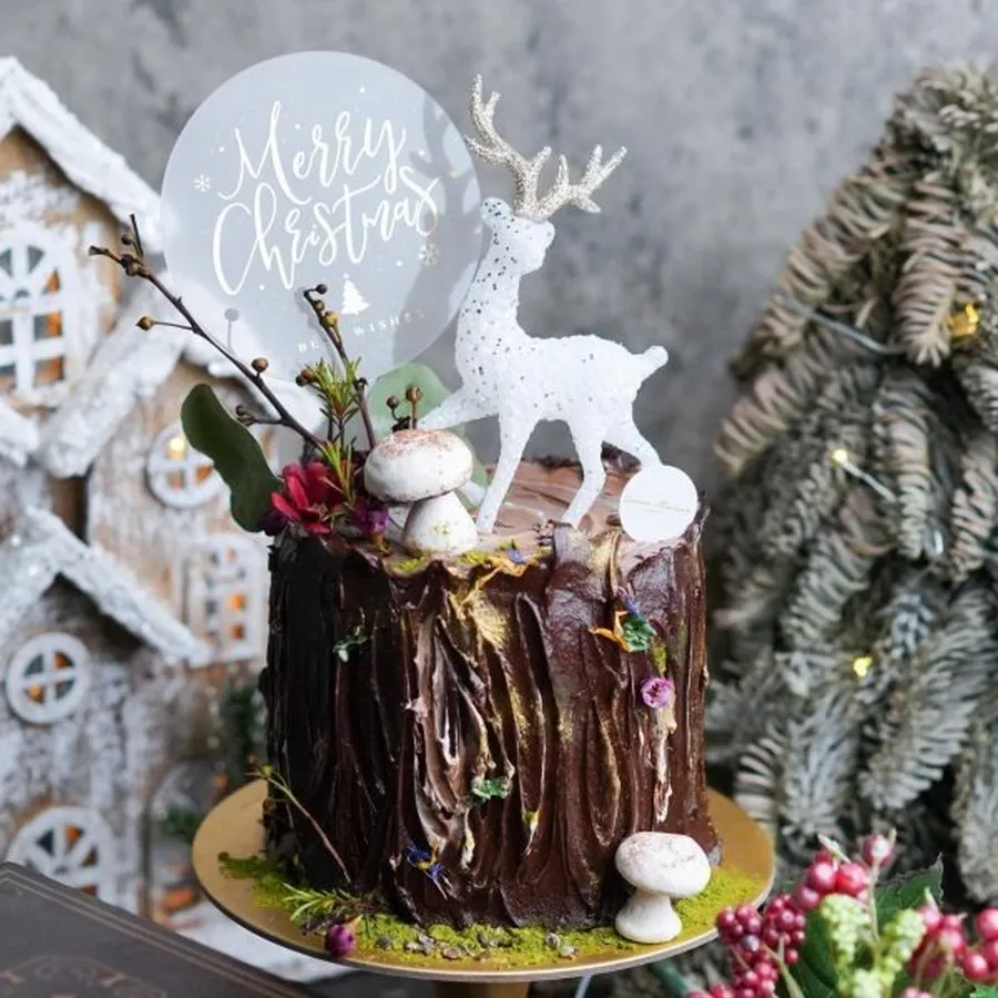 Click to see more photos of Wonderland Stump &ndash; Christmas Log Cake