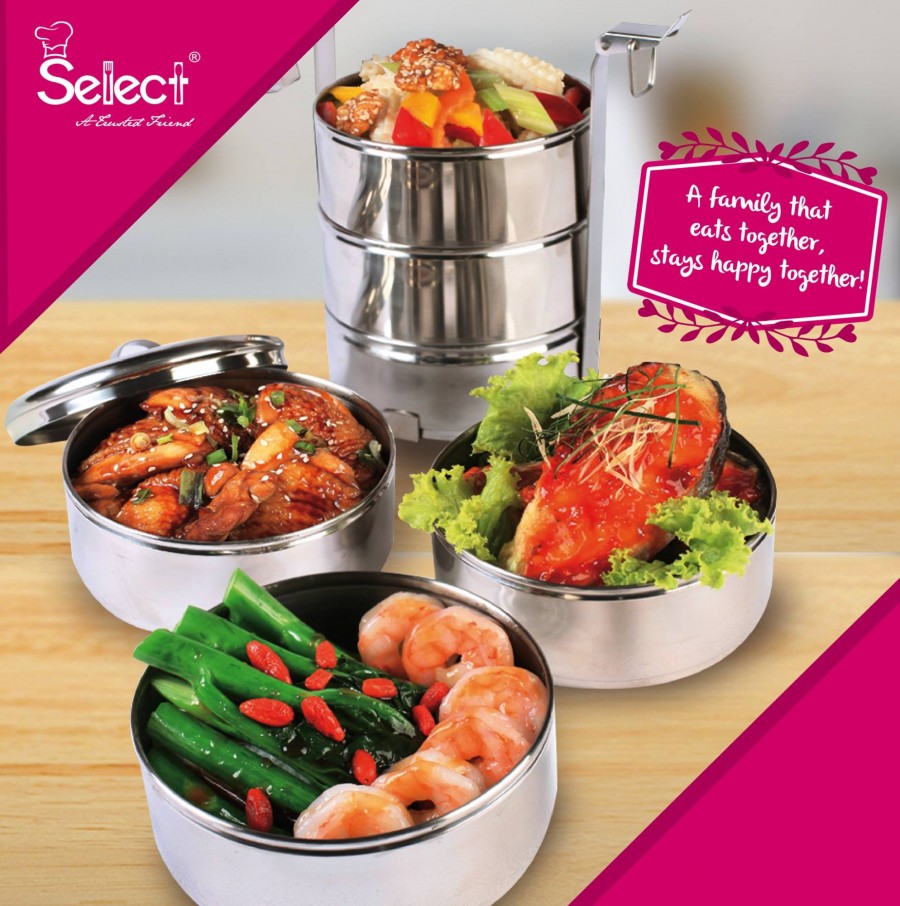 Select Catering Tingkat Deluxe Dinner Tingkat 4 Days/Week (NO RICE)
