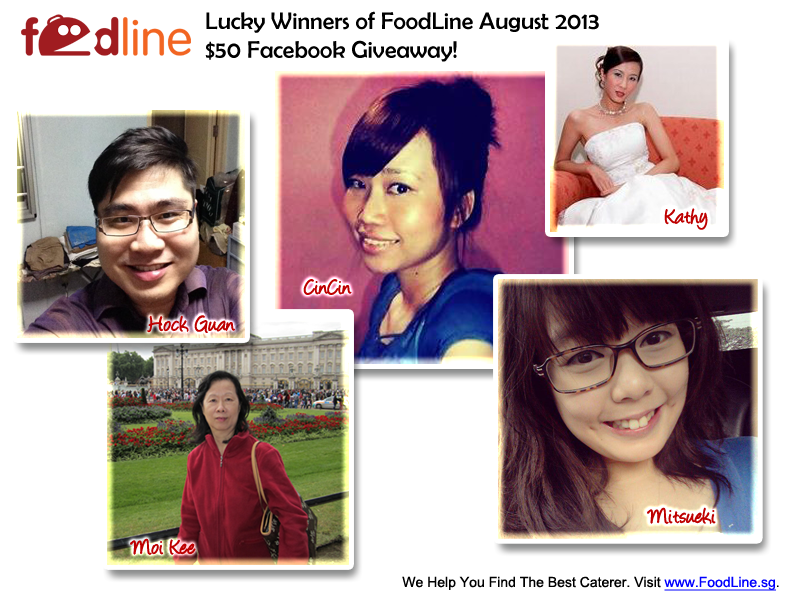 FoodLine August 2013 Facebook Giveaway