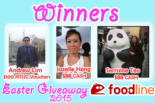Easter Day $100 NTUC Voucher vs $88 Winner