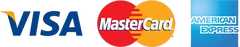 Visa, Mastercard and American Express